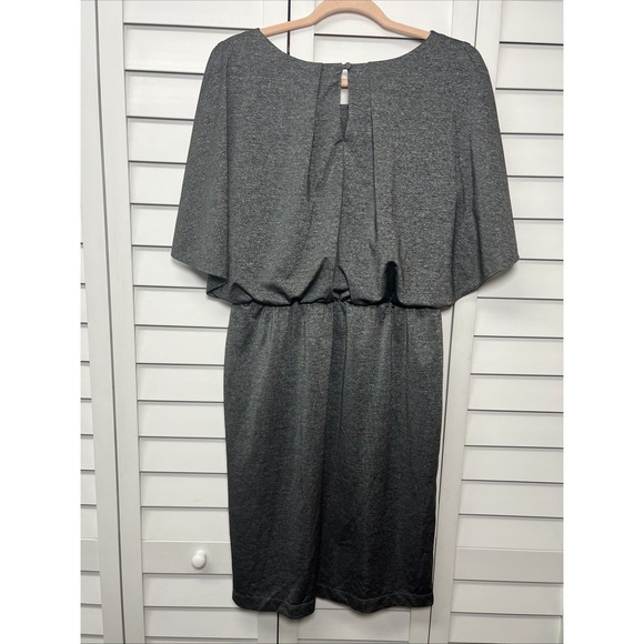 London Times Capelet Stretch Dress Women's Size 12 Gray NWT - Picture 6 of 7